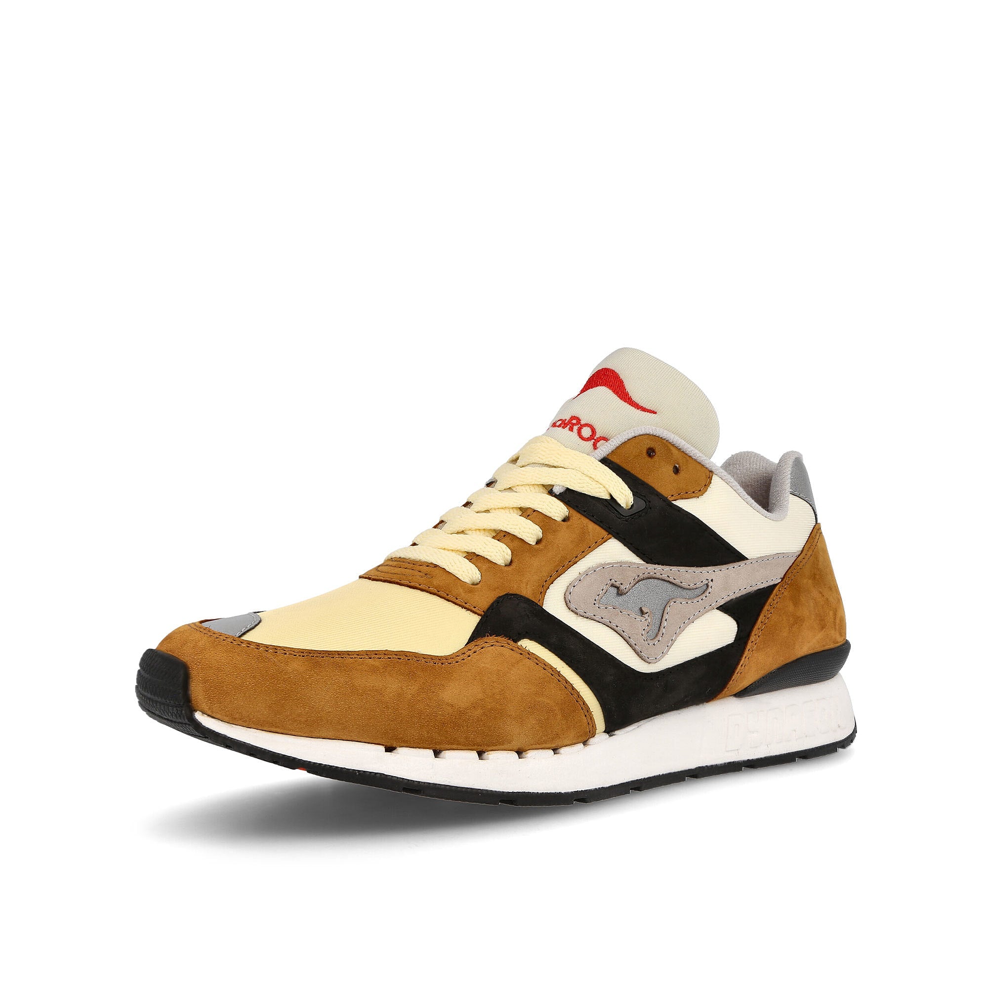 KangaROOS Morprime x Tommy Triggah x KangaROOS ROOSunited Inside Job Brown Sneakers  Close Up | Overkill