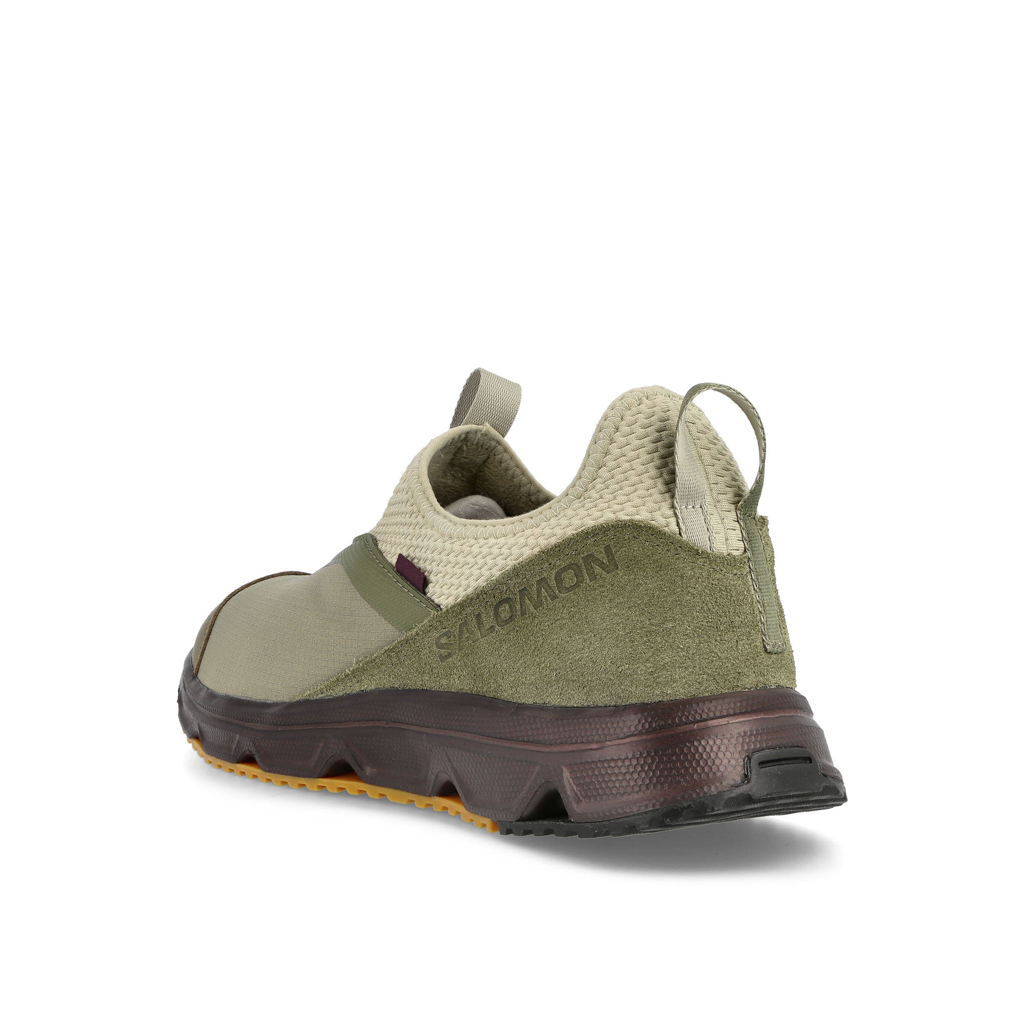 Salomon Pas Normal Studios x Salomon RX Snug Moss Gray / Deep Lichen Green / Black Coffee Sneakers  Material | Overkill