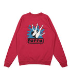 Parra Water Park Crew Neck Sweatshirt Purplepink Sweatshirts Close-up | Overkill