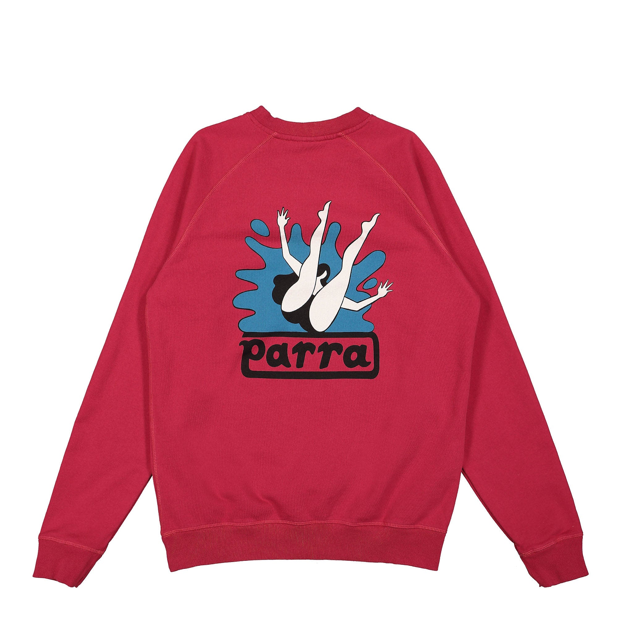 Parra Water Park Crew Neck Sweatshirt Purplepink Sweatshirts Close-up | Overkill