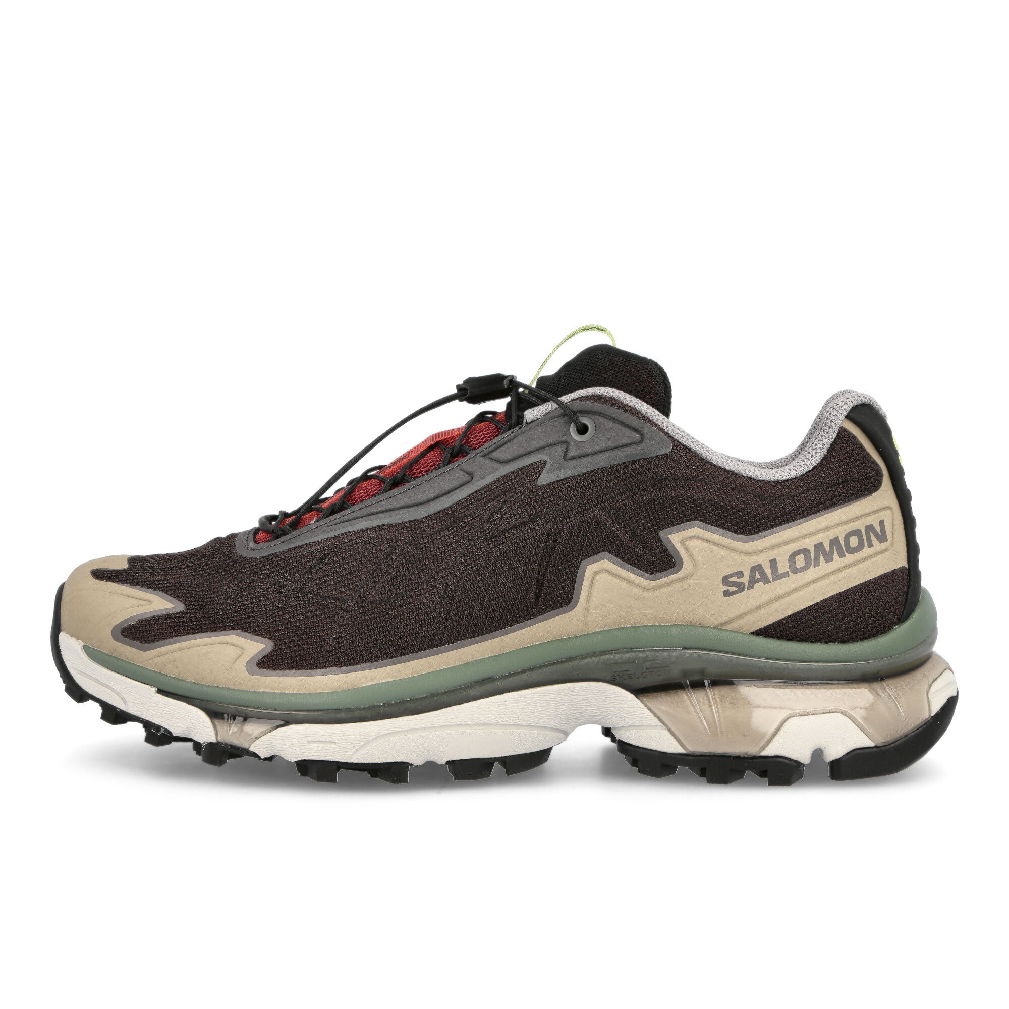 Salomon Wood Wood x Salomon TX-Slate Black Coffee / Biking Red / Quit Shade Sneakers 472563 | Overkill