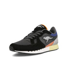 KangaROOS coil-r1 og pop Jet Black-Faded Blue Sneakers  Close Up | Overkill
