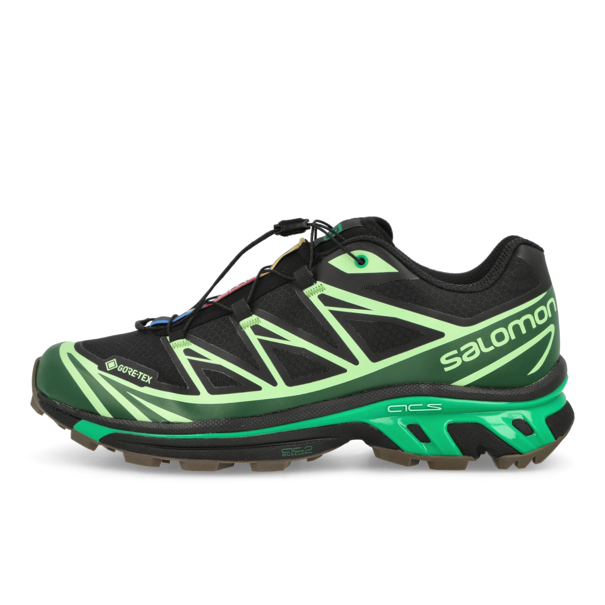 Salomon XT-6 GTX Black / Eden / Green Ash Low Top Sneakers 472921 | Overkill