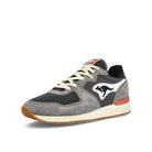 KangaROOS Aussie Neo Craft Jet Black-Steel Grey Low Top Sneakers  Close Up | Overkill