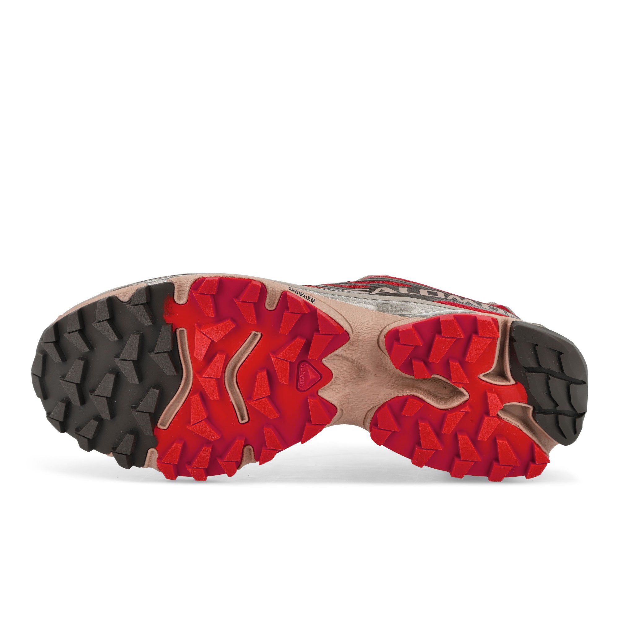 Salomon XT-4 OG Wren / Vintage Khaki / Aurora Red Low Top Sneakers  Detail View 1 | Overkill