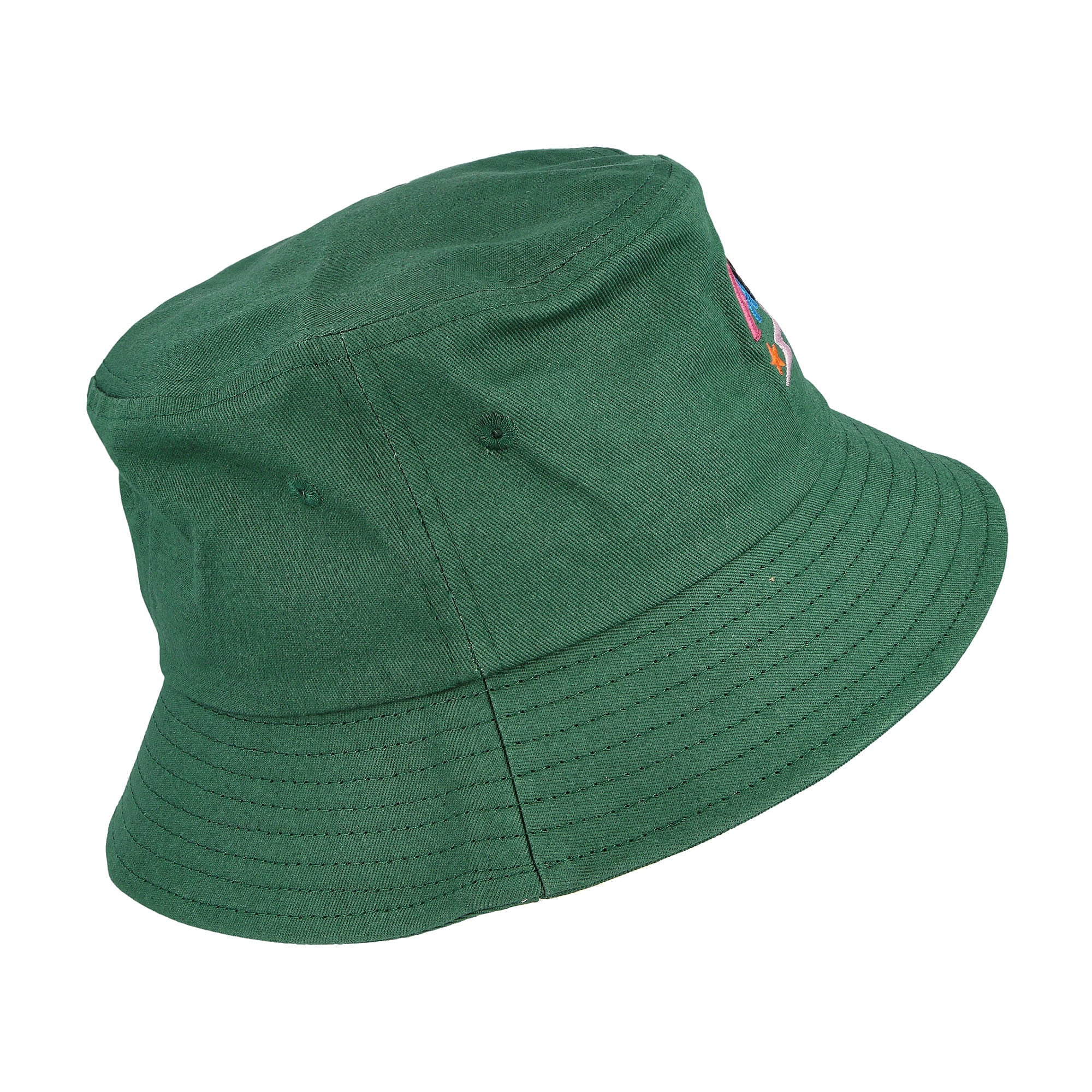 Parra Colored Lightning Logo Bucket Hat Green Bucket Hats Close-up | Overkill