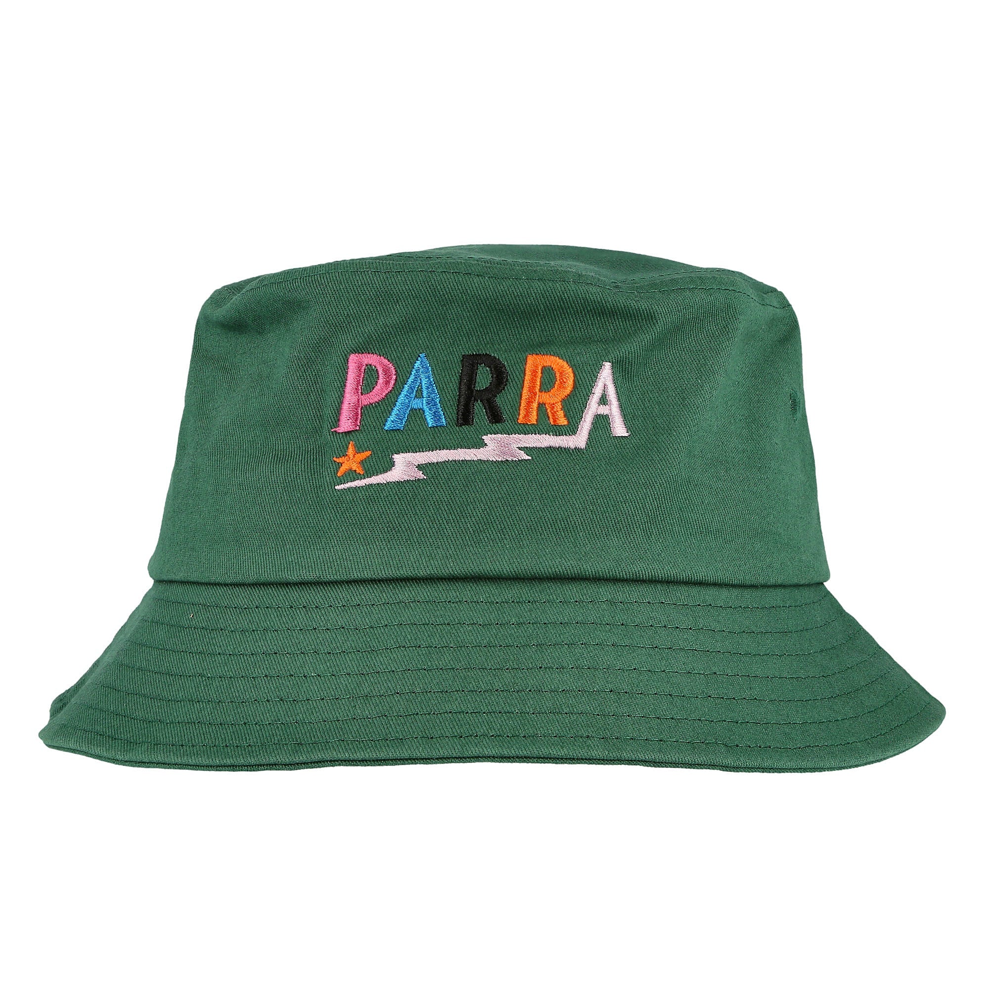 Parra Colored Lightning Logo Bucket Hat Green Bucket Hats Detailfoto | Overkill