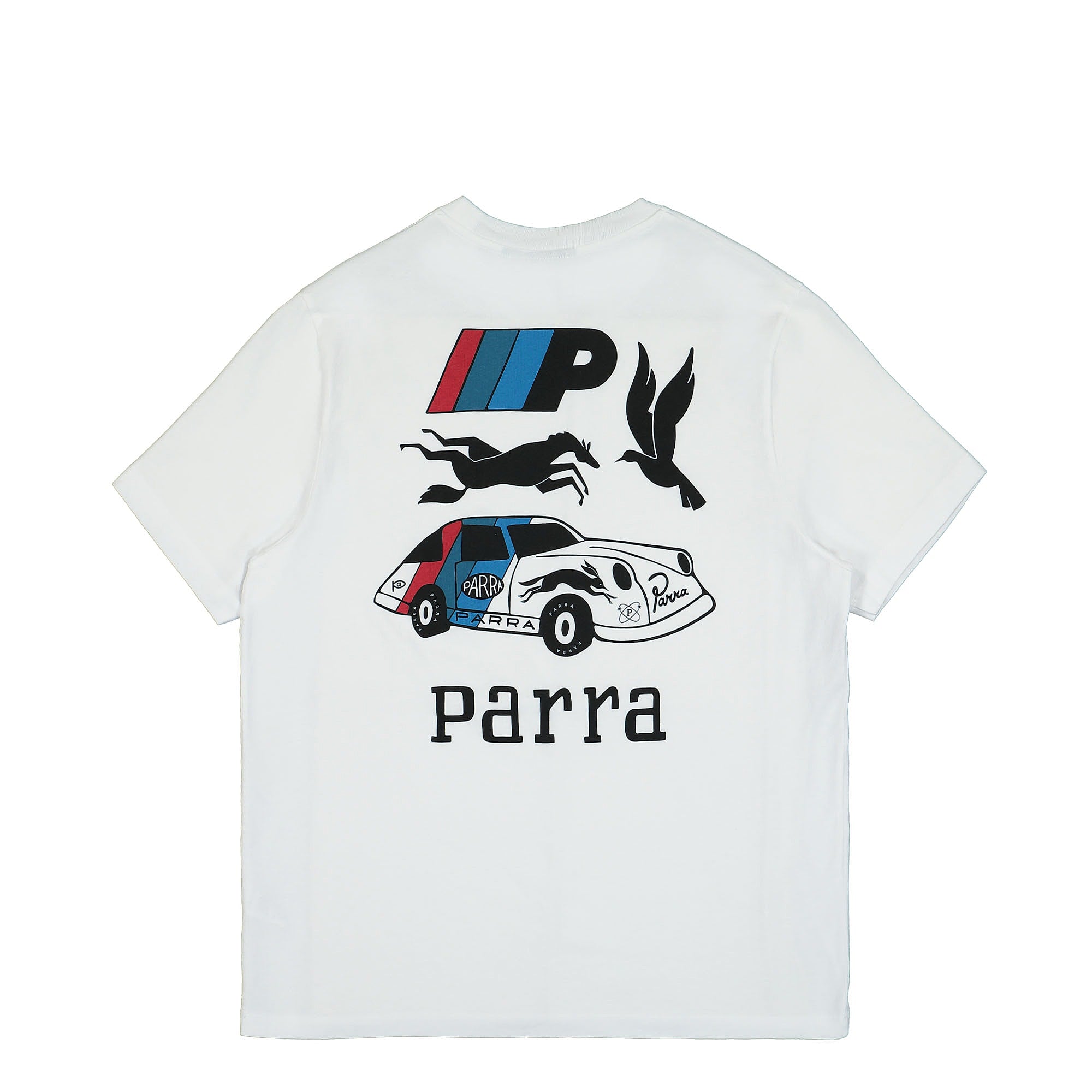 Parra Racing Team T-Shirt White T-Shirts Material | Overkill