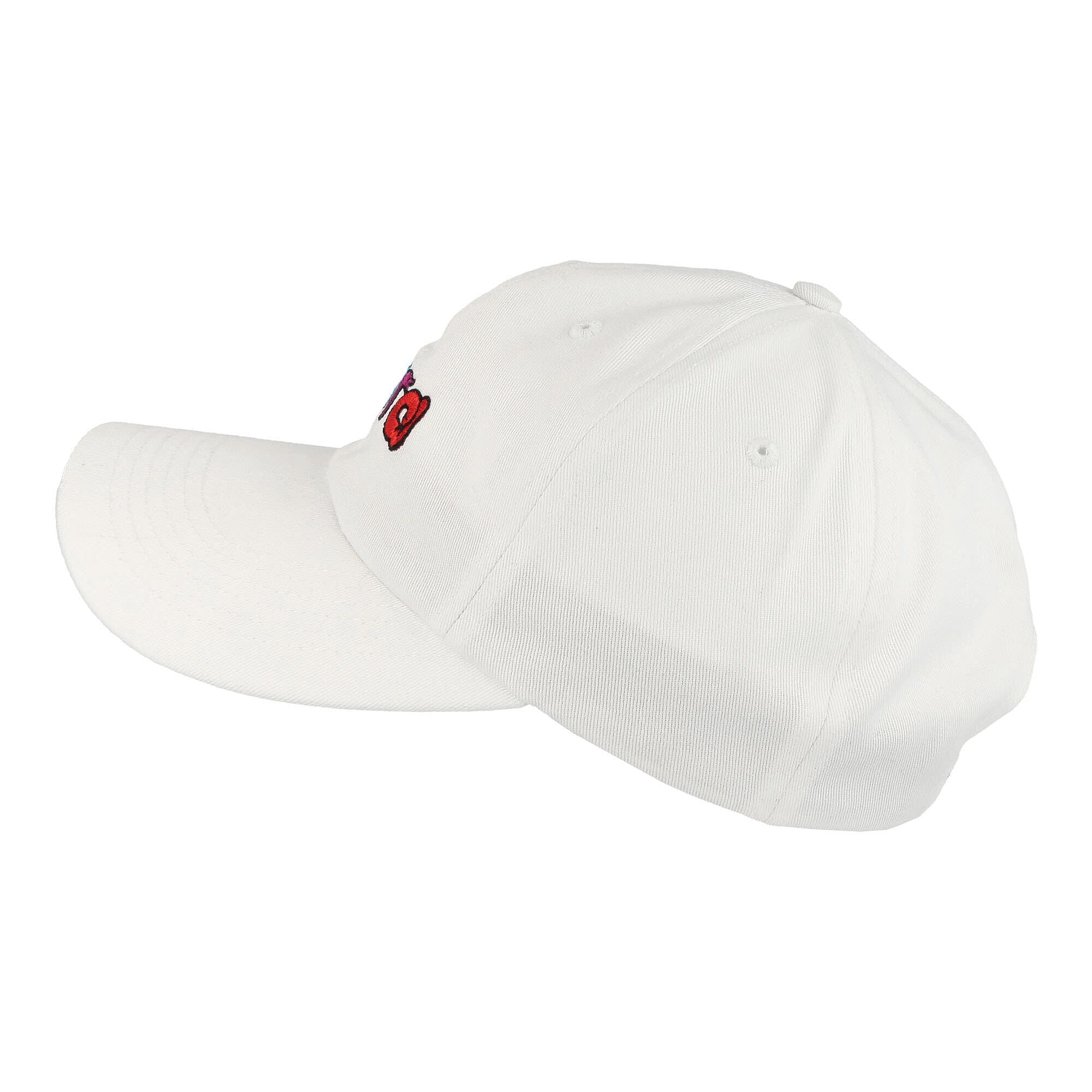 Parra Birdface Font 6 Panel Hat White Caps Close-up | Overkill