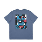 Parra Blue Sitting Pear T-Shirt Indigo T-Shirts Material | Overkill