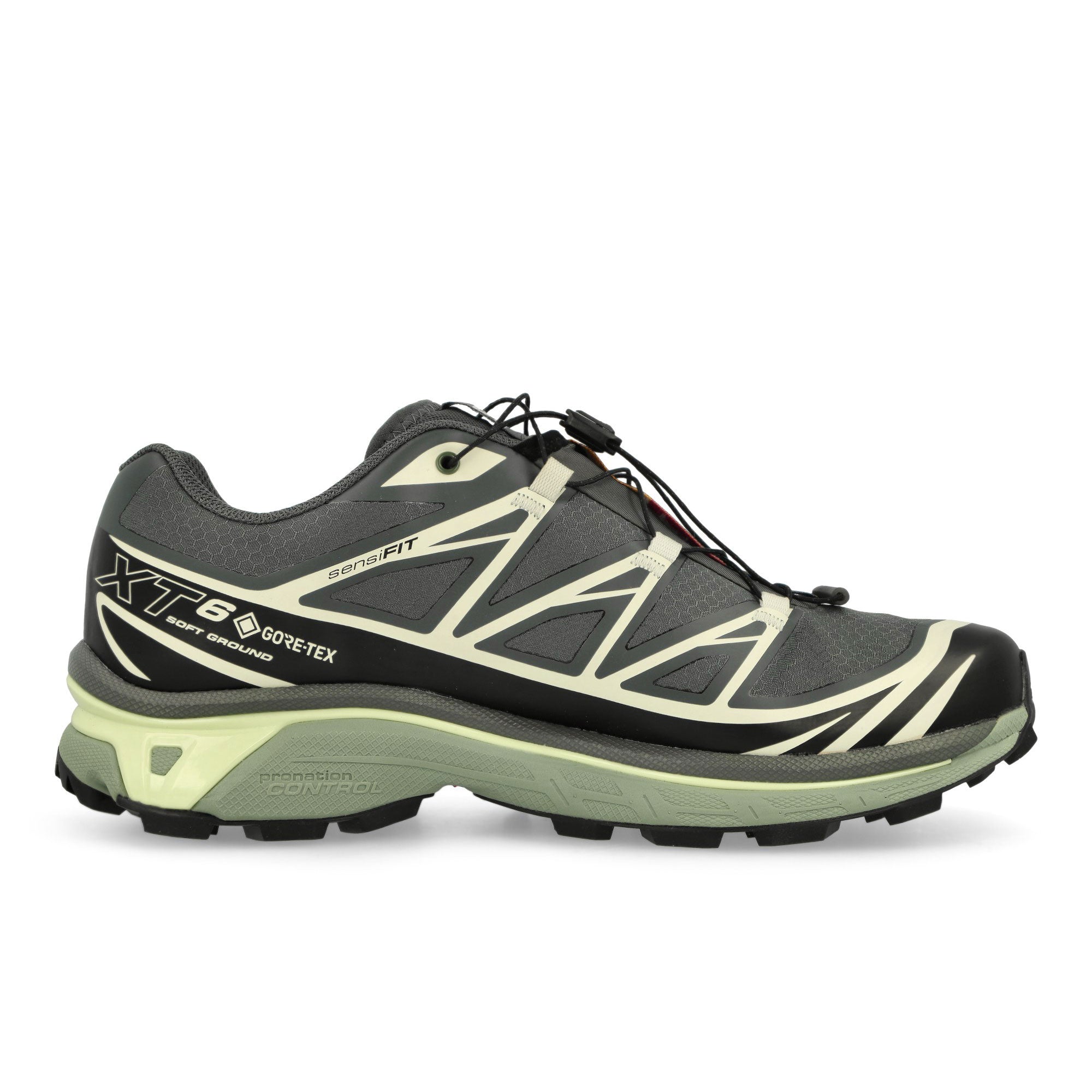 Salomon XT-6 GTX Urban Chic / Black / Lime Cream Low Top Sneakers  Silhouette | Overkill