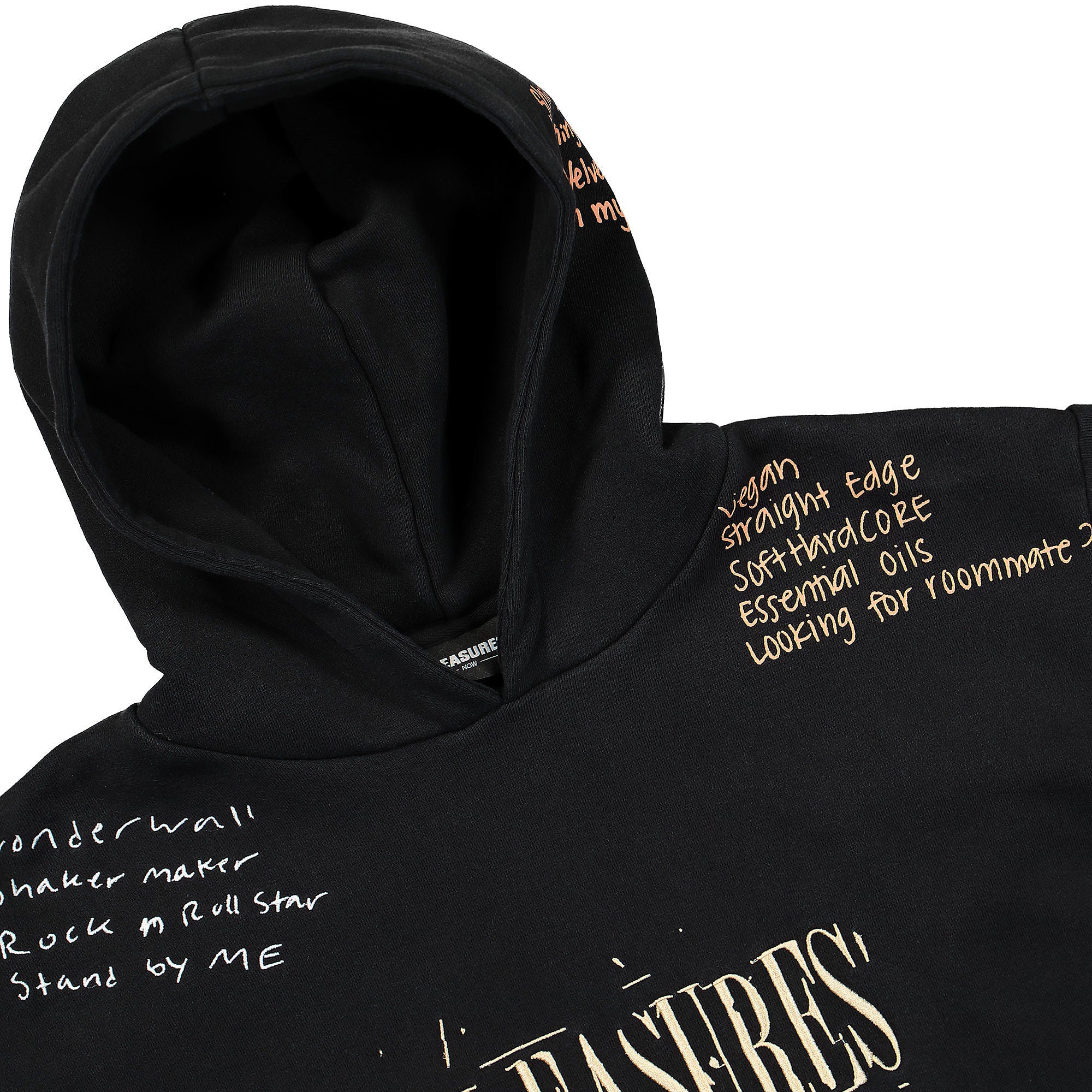 Pleasures Remote Hoodie Black Hoodies Close-up | Overkill