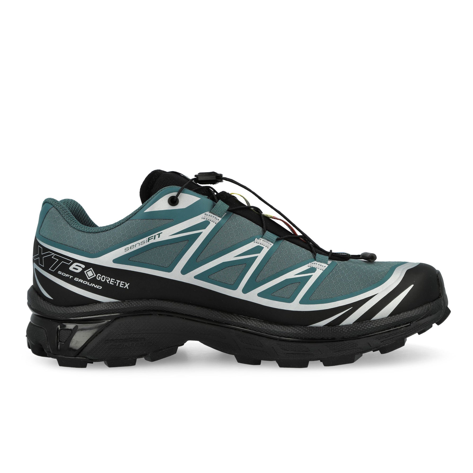 Salomon XT-6 GTX North Atlantic / Black / Footwear Silver Low Top Sneakers 478615 Silhouette | Overkill
