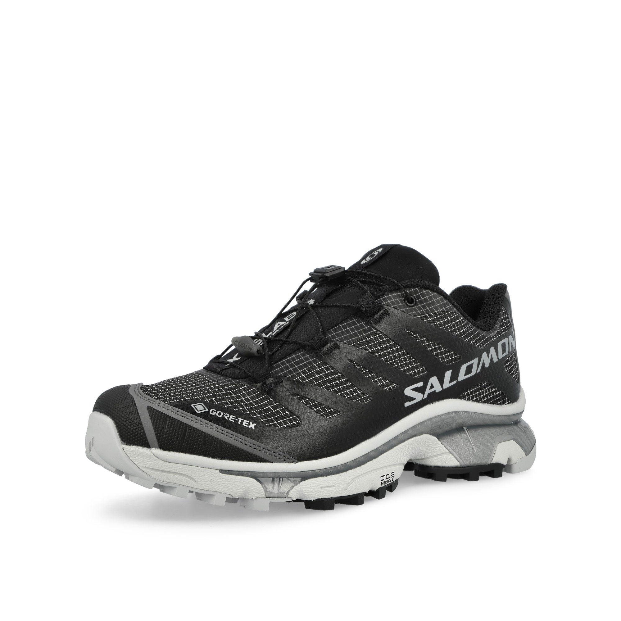 Salomon XT-4 OG GTX Black / Black / Lunar Rock Low Top Sneakers 479534 Close-up | Overkill
