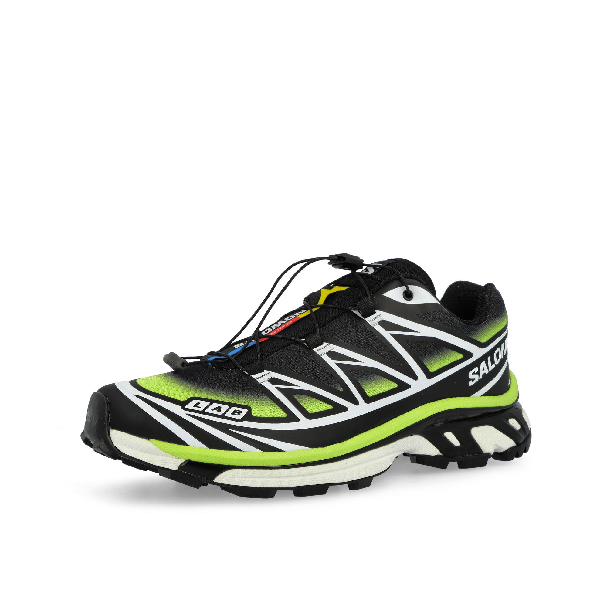 Salomon XT-6 Skyline Black / Maritime Blue / Sharp Green Low Top Sneakers 479774 Close-up | Overkill
