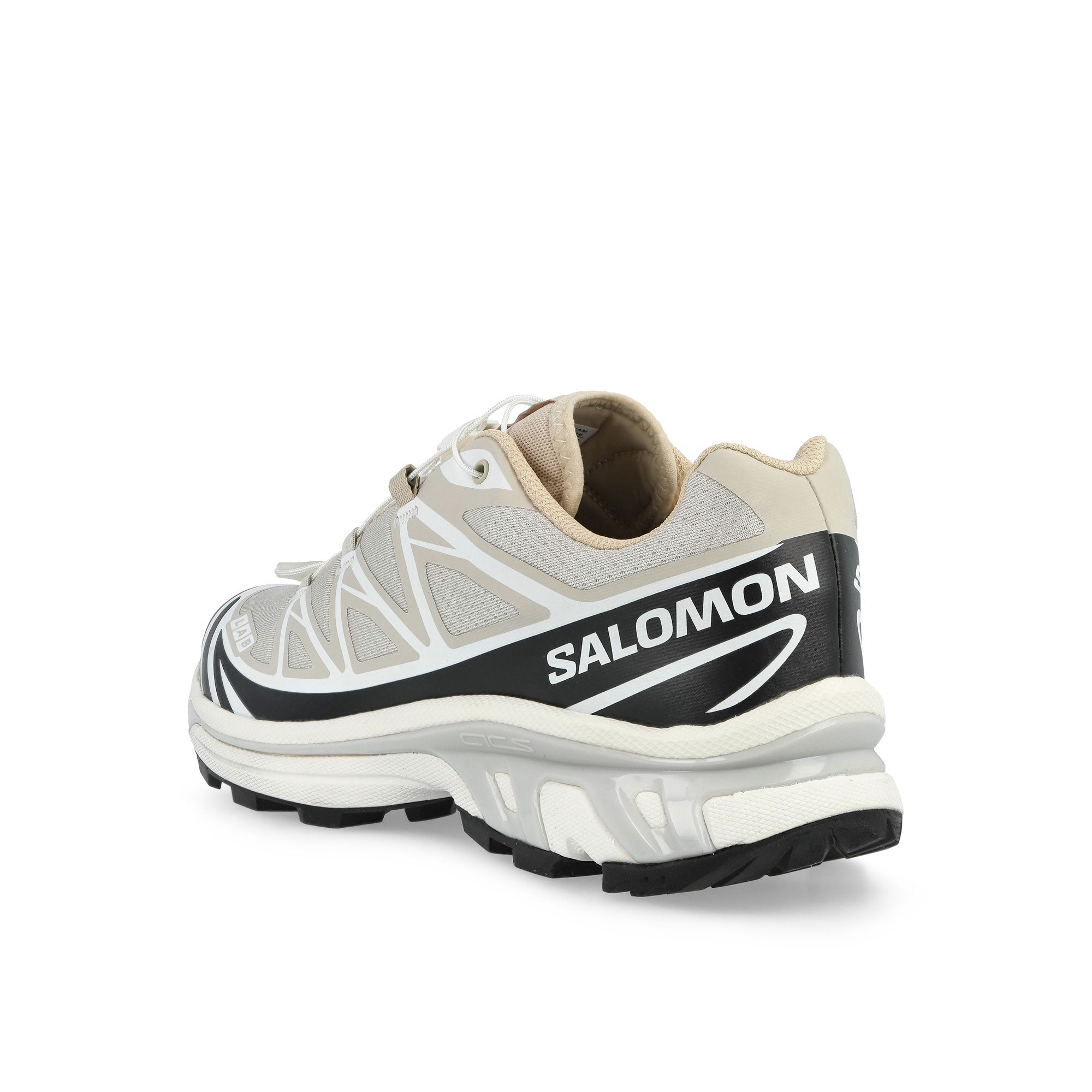 Salomon XT-6  Rainy Day / Black / White Low Top Sneakers 479897 Material | Overkill
