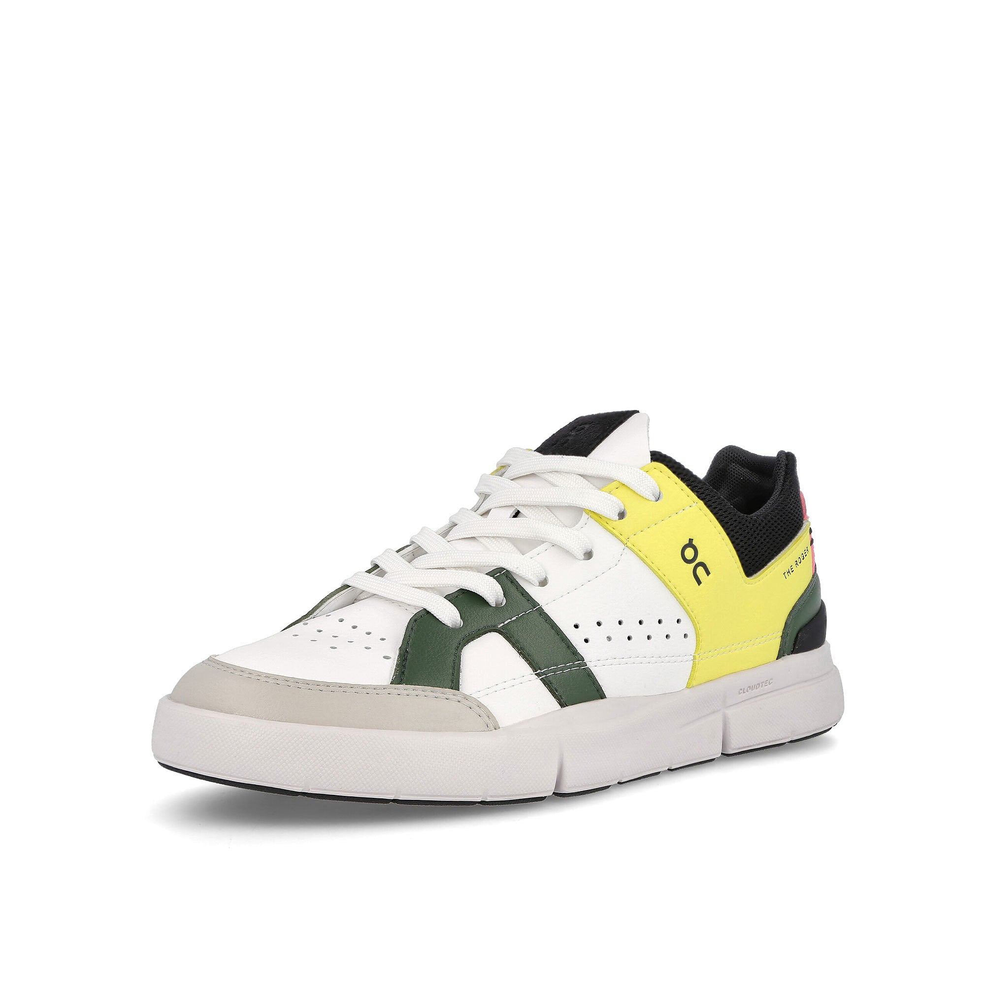 On wmns the roger clubhouse Yellow-White Sneakers  Close Up | Overkill