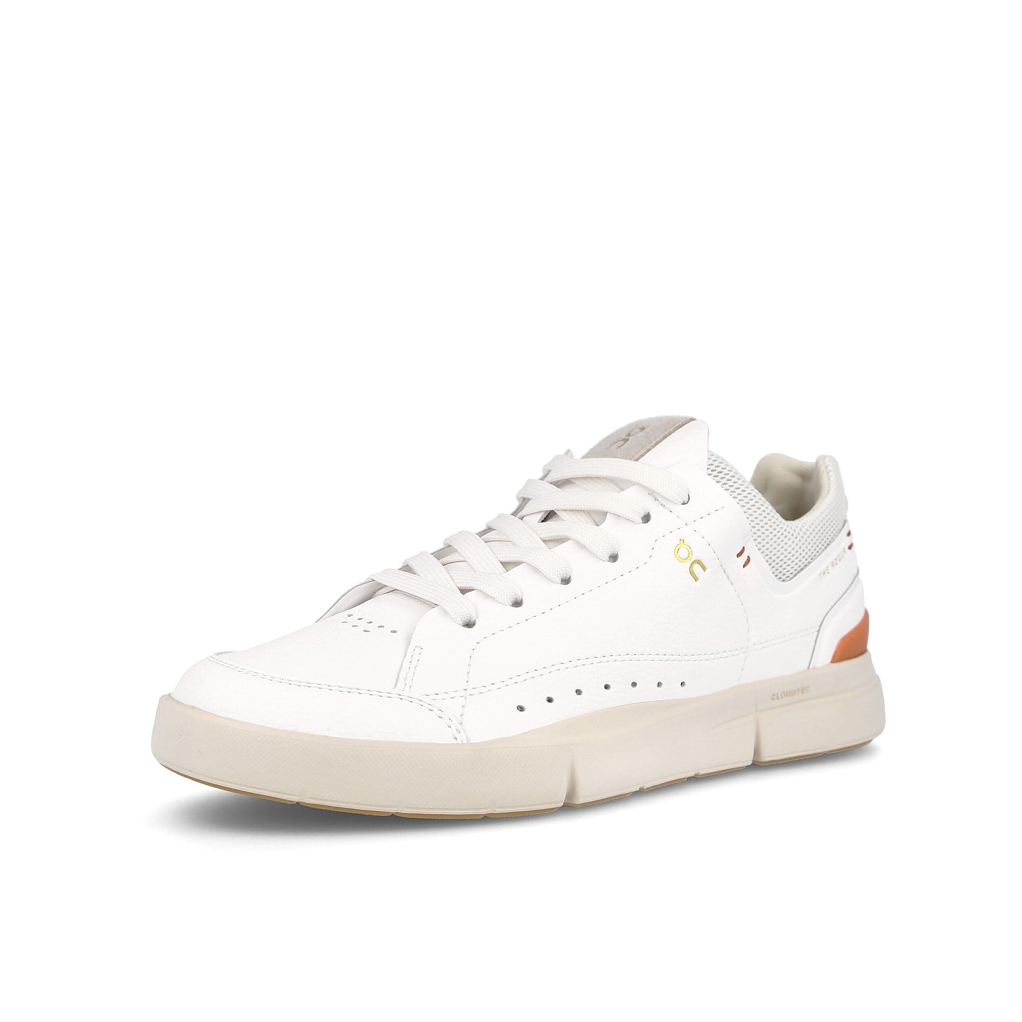 On wmns the roger centre court White-Sienna Low Top Sneakers  Close Up | Overkill