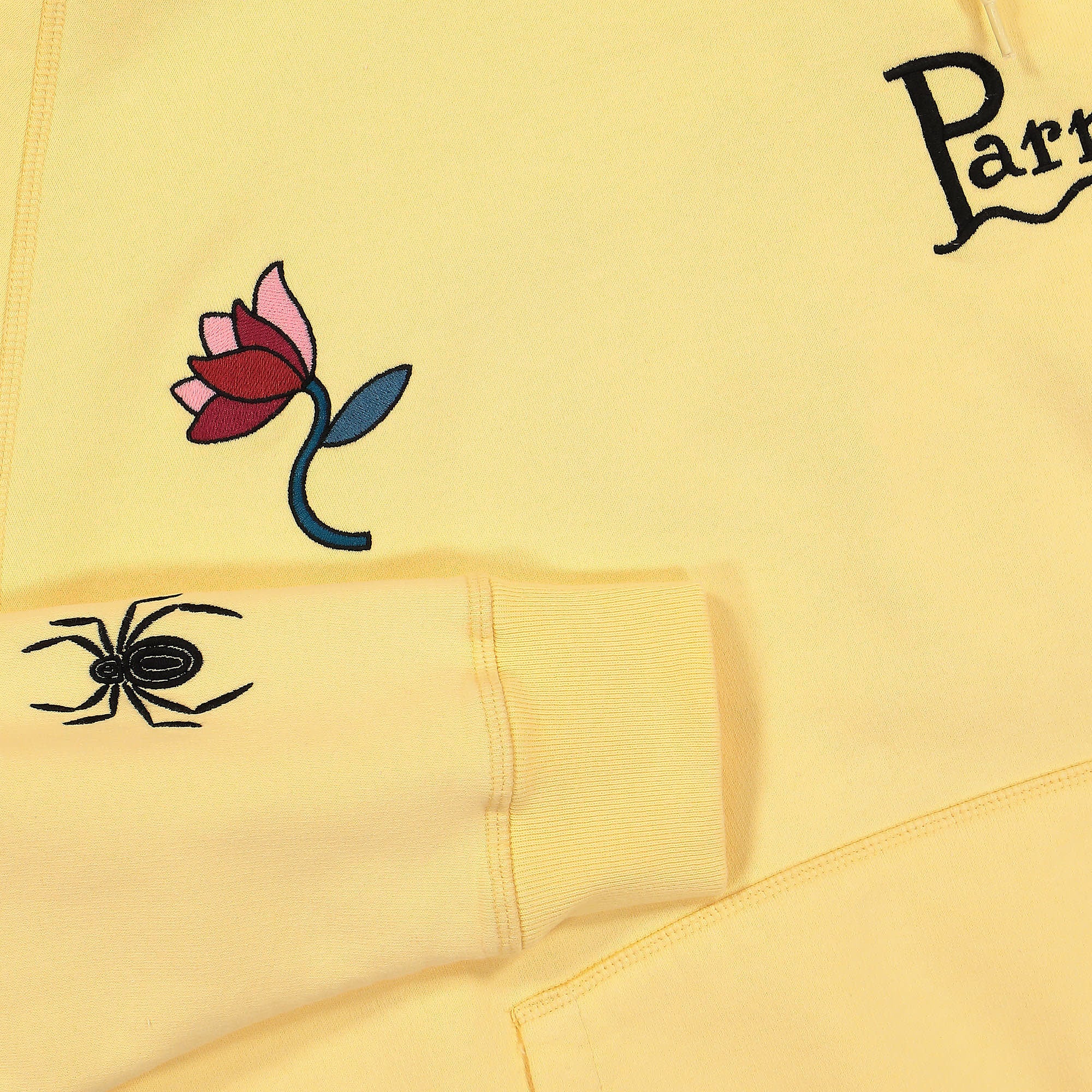 Parra The Secret Garden Hooded Sweatshirt Pale Yellow Hoodies Detail view 1 | Overkill