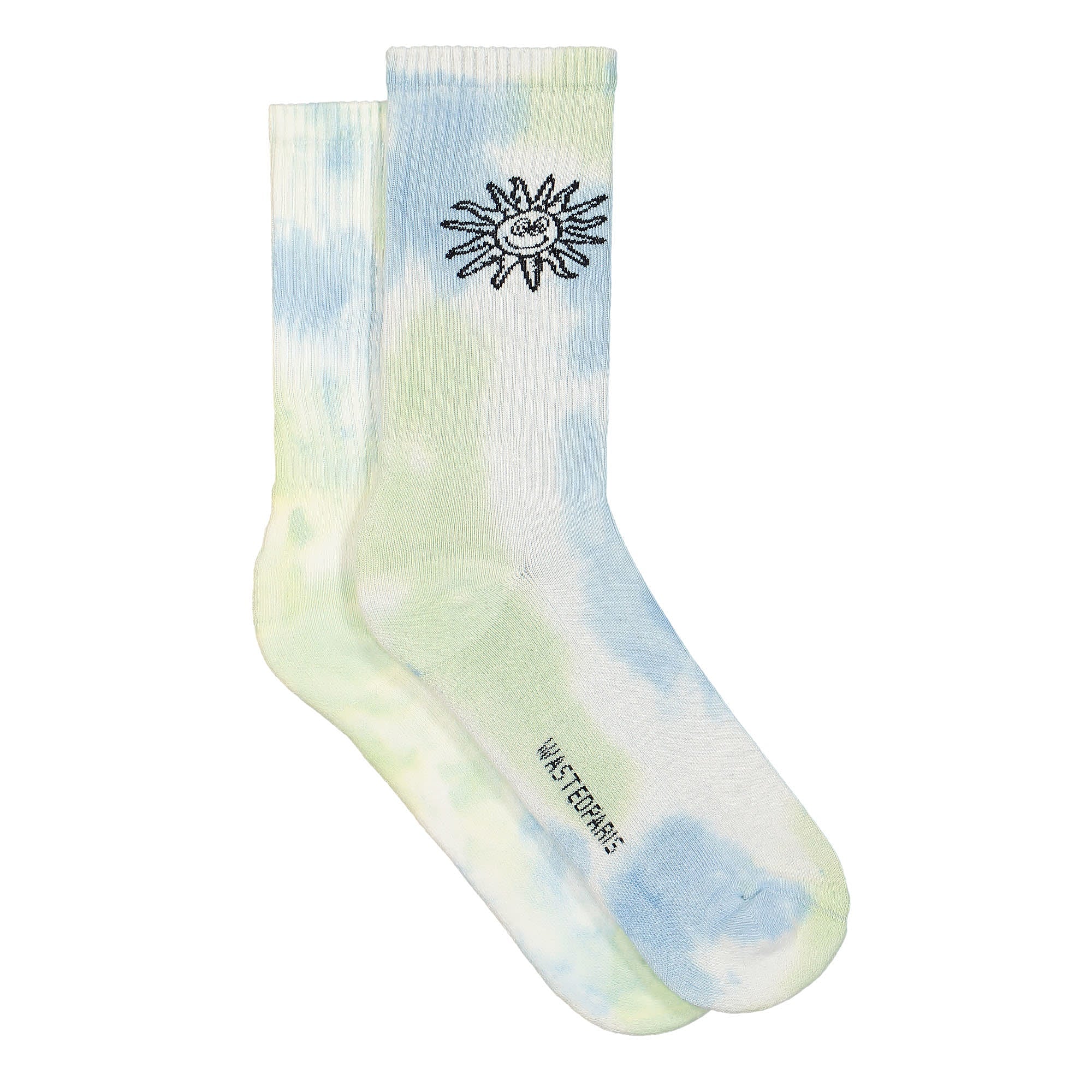 Wasted Paris Paradise Socks Marble Dye Blue / Yellow Socks Material | Overkill