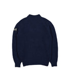 Parra Mirrored Flag Logo Knitted Pullover Blue Sweatshirts Material | Overkill