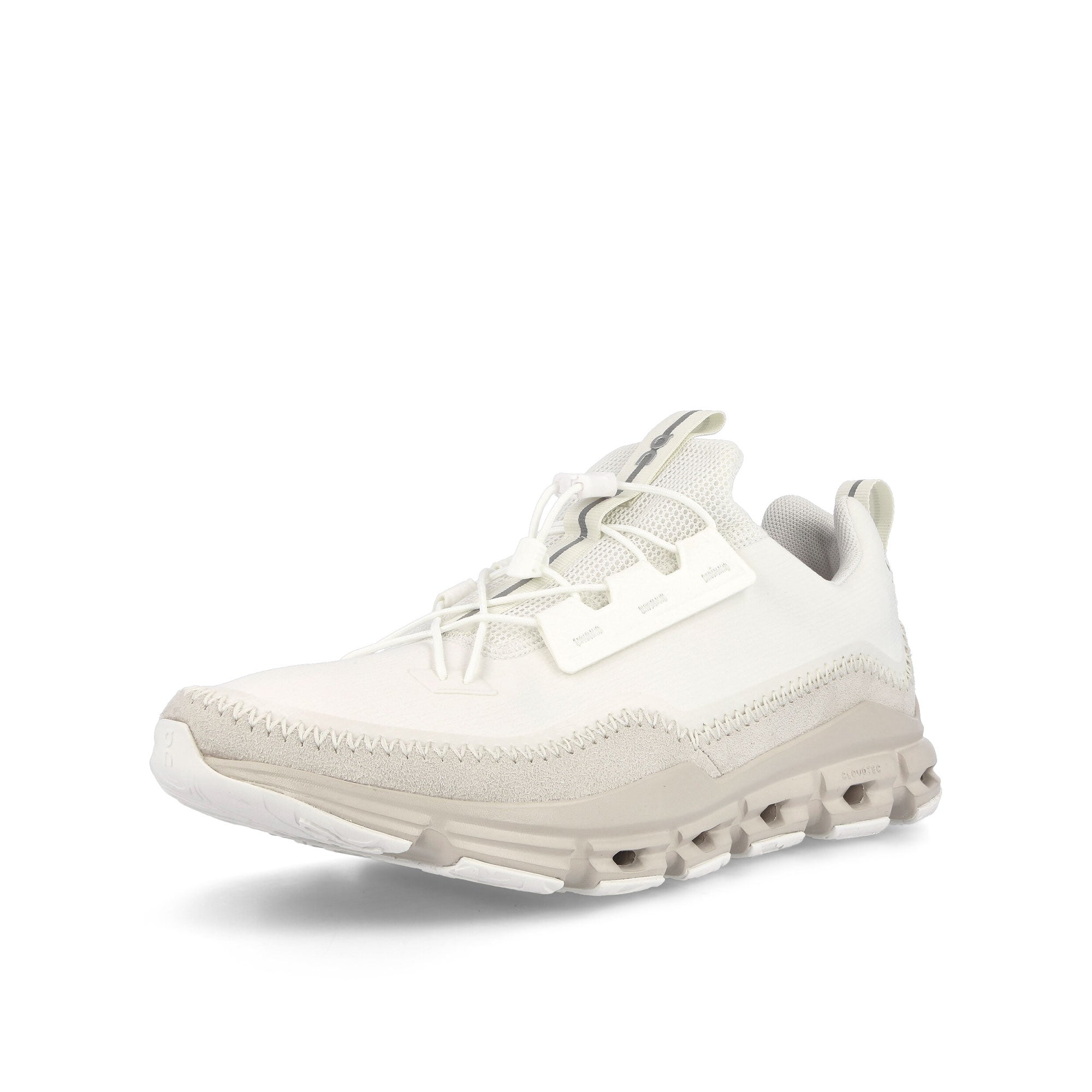 On Cloudaway White Low Top Sneakers  Close Up | Overkill