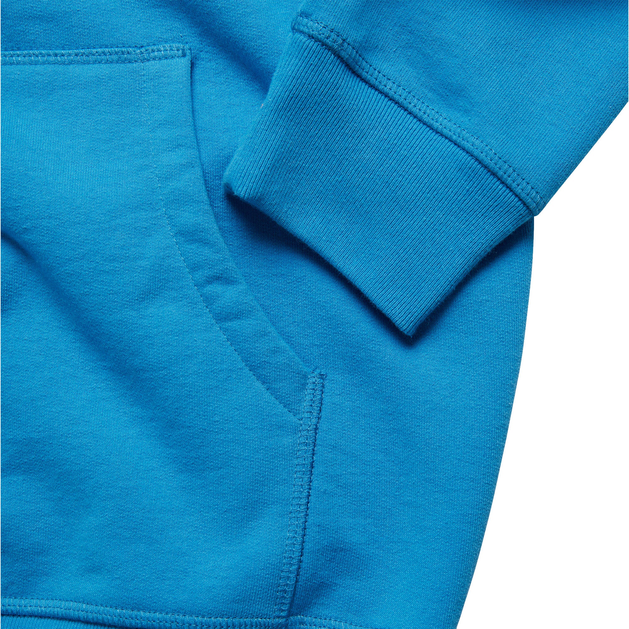 Parra Anxious Dog Hooded Sweatshirt Greek Blue Hoodies Close-up | Overkill