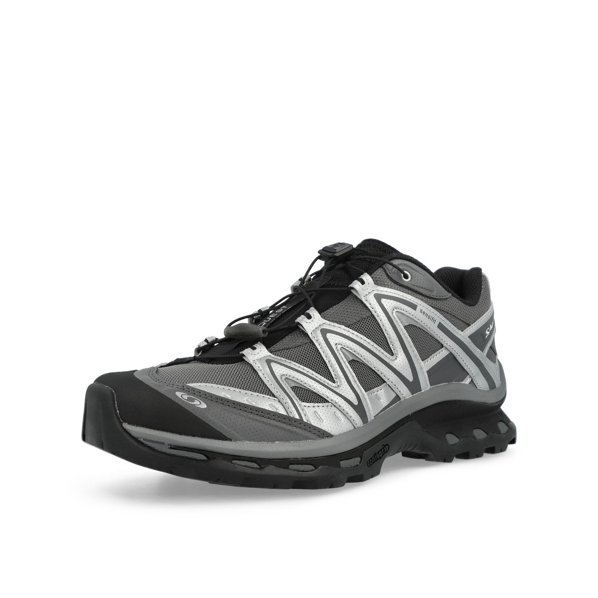 Salomon XT-Quest Black / Footwear Silver / Castlerock Low Top Sneakers 491716 Close-up | Overkill
