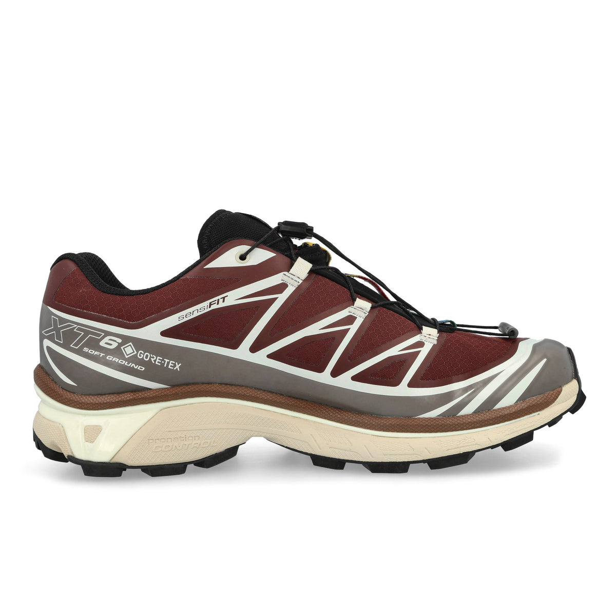 Salomon XT-6 GTX Bitter Chocolate / Iron / Vanilla Ice Low Top Sneakers 492152 Silhouette | Overkill
