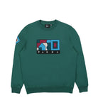 Parra Blockhaus Crew Neck Sweatshirt Pine Green Sweatshirts 49220 | Overkill