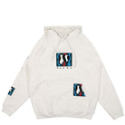 Parra Zebra Striped P Hooded Sweatshirt Ash Grey Hoodies 49315 | Overkill