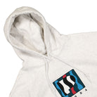 Parra Zebra Striped P Hooded Sweatshirt Ash Grey Hoodies Material | Overkill
