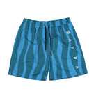 Parra Aqua Weed Waves Swim Shorts Greek Blue / Teal Swimwear 49445 | Overkill