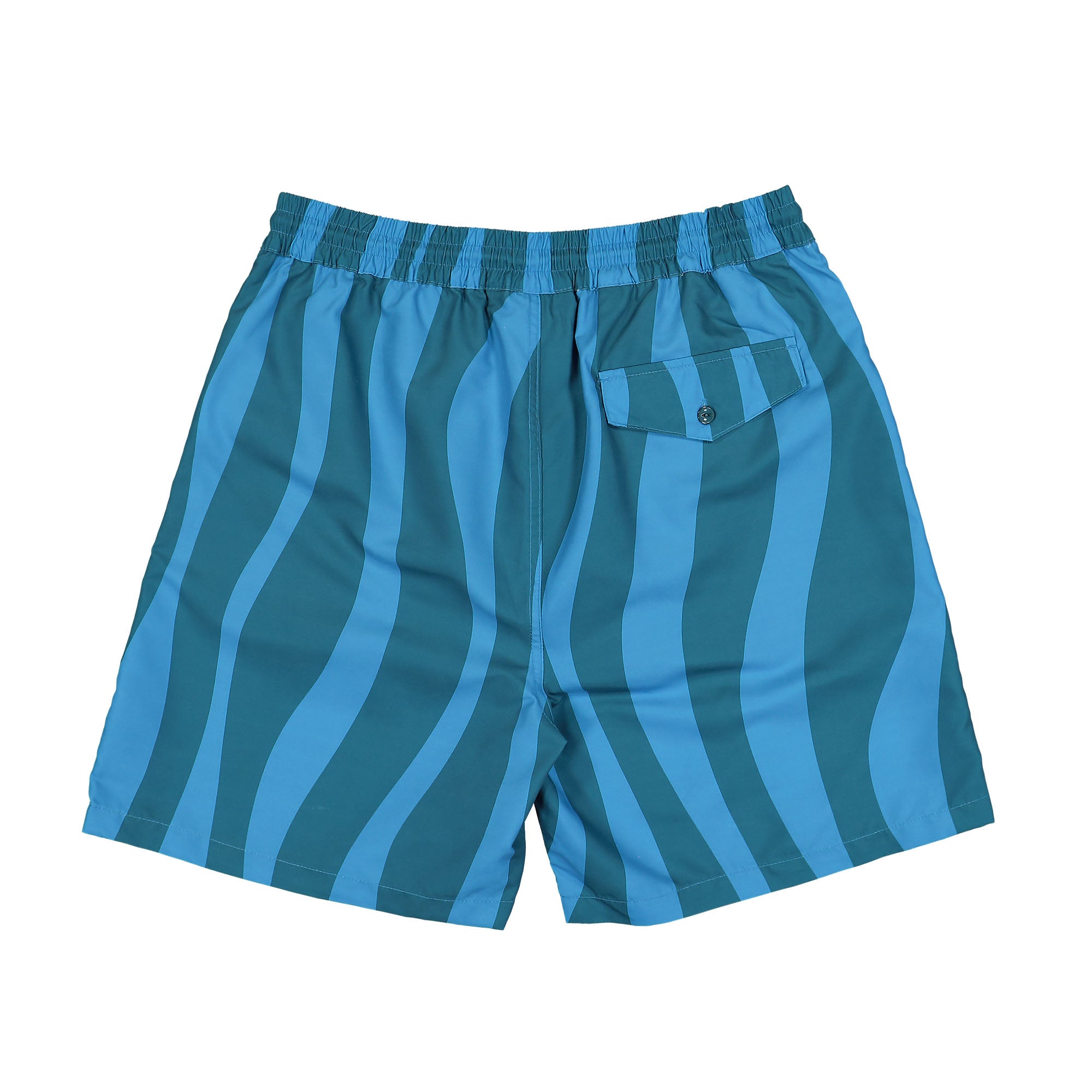 Parra Aqua Weed Waves Swim Shorts Greek Blue / Teal Swimwear Material | Overkill