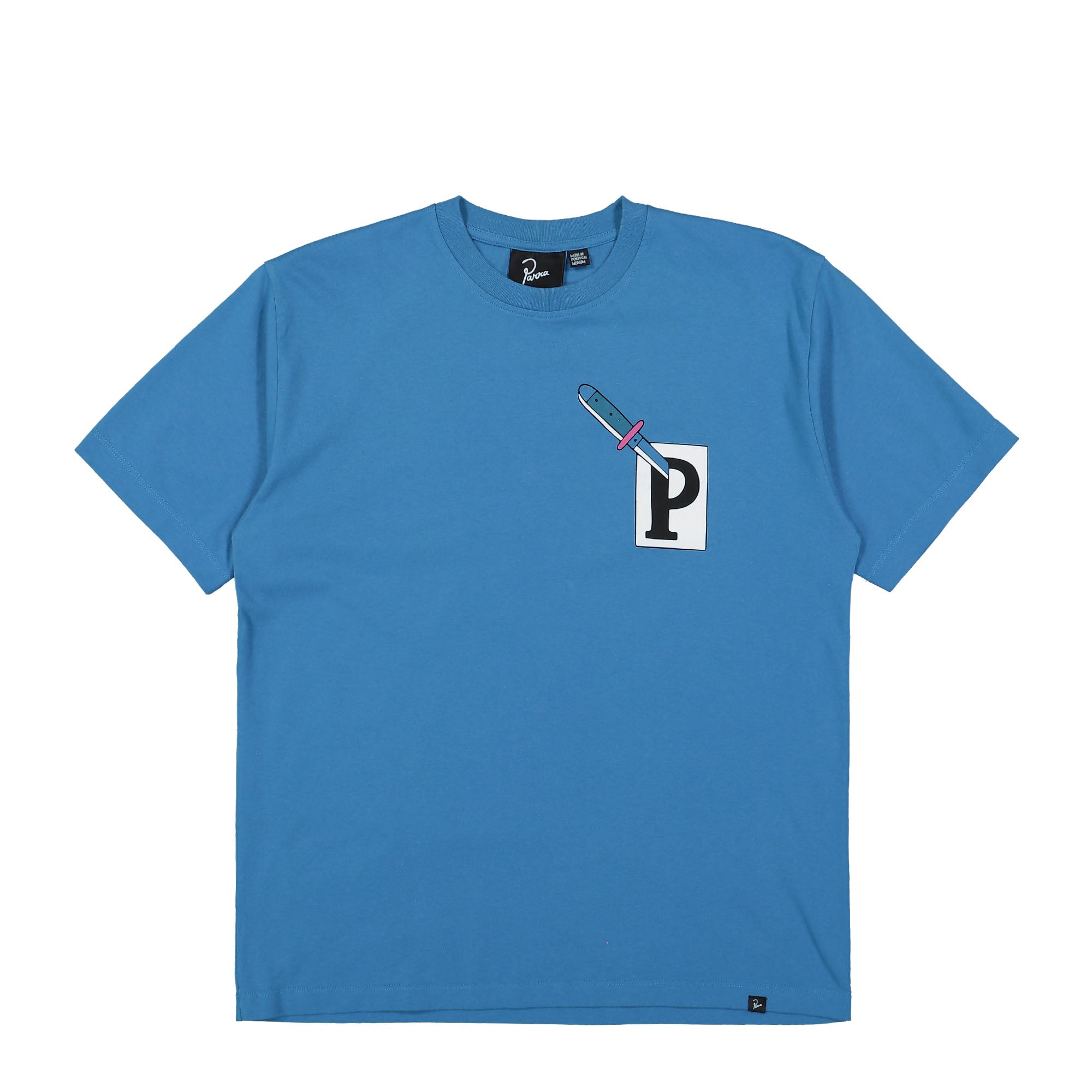 Parra Fucking Fork T-Shirt Slate Blue T-Shirts 49500 | Overkill
