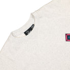 Parra Diamond Block Logo Crew Neck Sweatshirt Ash Grey Sweatshirts Close-up | Overkill
