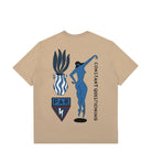 Parra Questioning T-Shirt Beige T-Shirts Close-up | Overkill