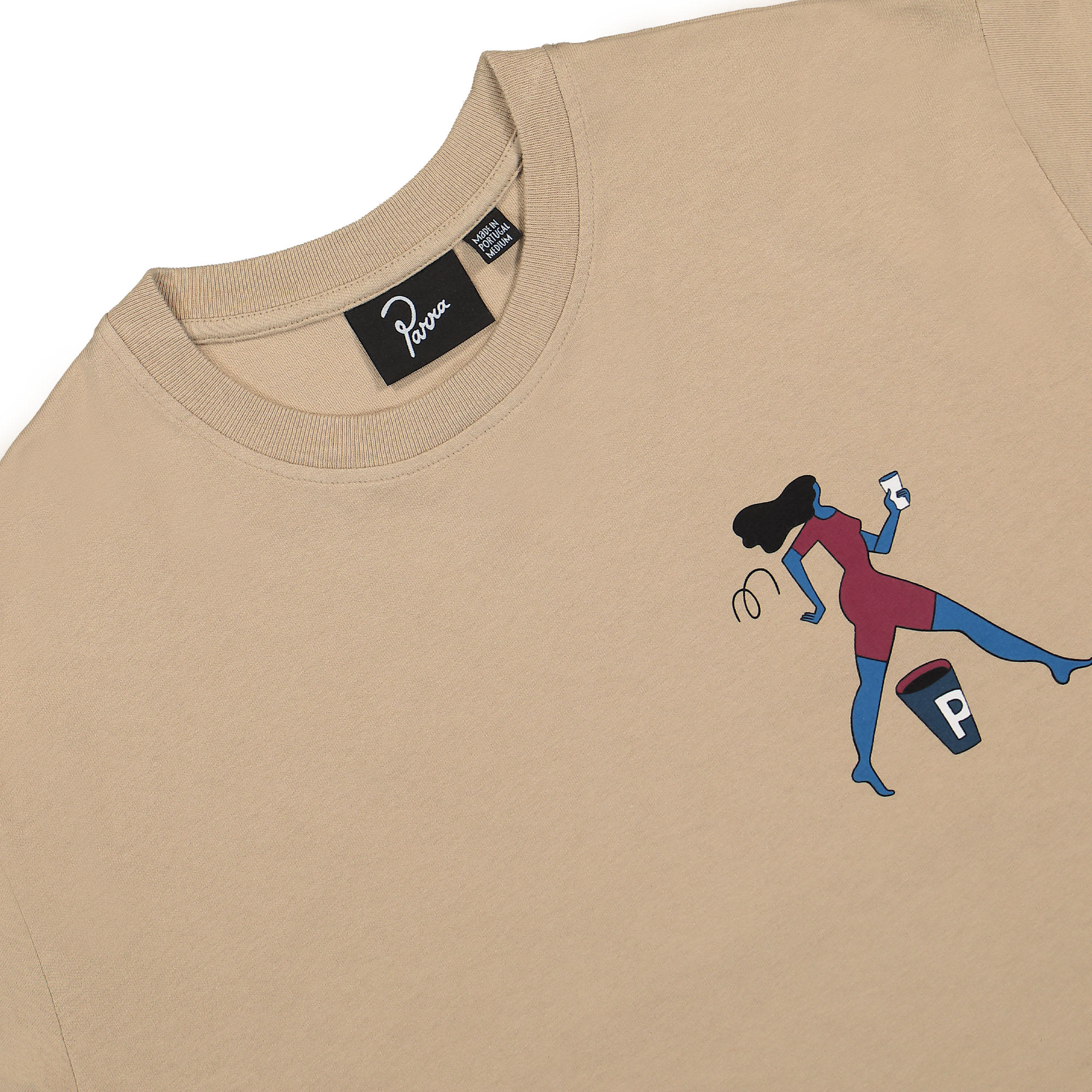 Parra Questioning T-Shirt Beige T-Shirts Material | Overkill