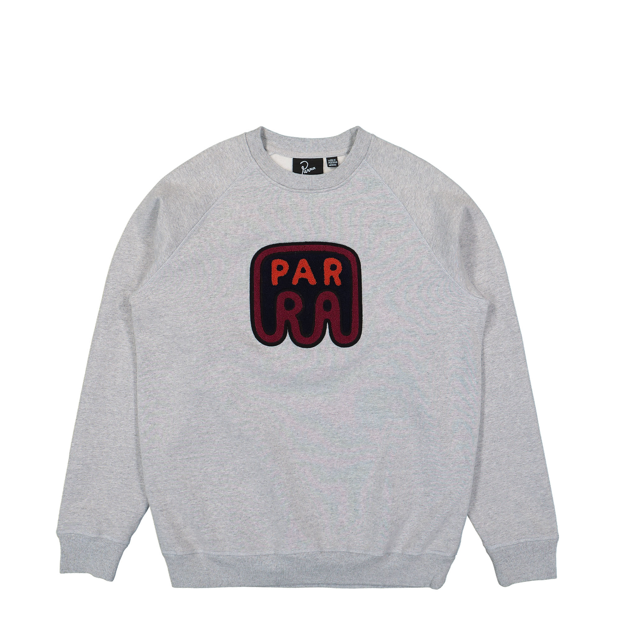 Parra Fast Food Logo Crew Neck Sweatshirt Heather Grey Sweatshirts 50125 | Overkill