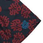 Parra 1976 Logo Swim Shorts Navy Blue Swimwear Detail view 2 | Overkill