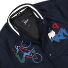 Parra Run Sit & Bike Varsity Jacket Navy Blue Bomber & Varsity Jackets Material | Overkill