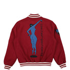 Parra Run Sit & Bike Varsity Jacket Dark Red Bomber & Varsity Jackets Close-up | Overkill