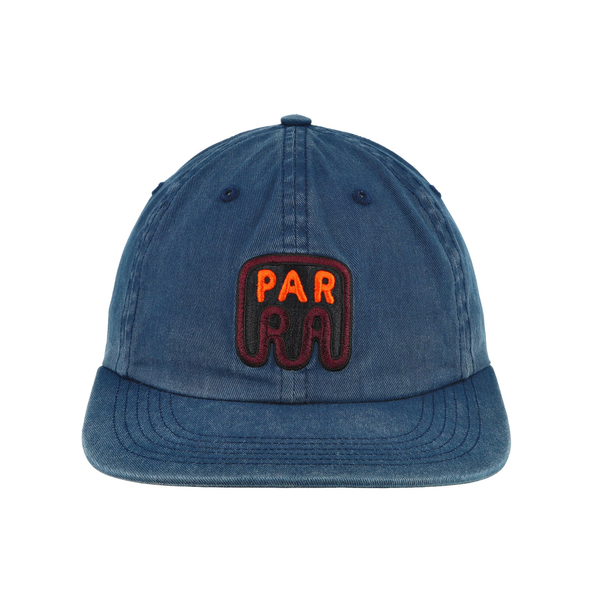 Parra Fast Food Logo 6 Panel Hat Navy Blue Caps Detailfoto | Overkill