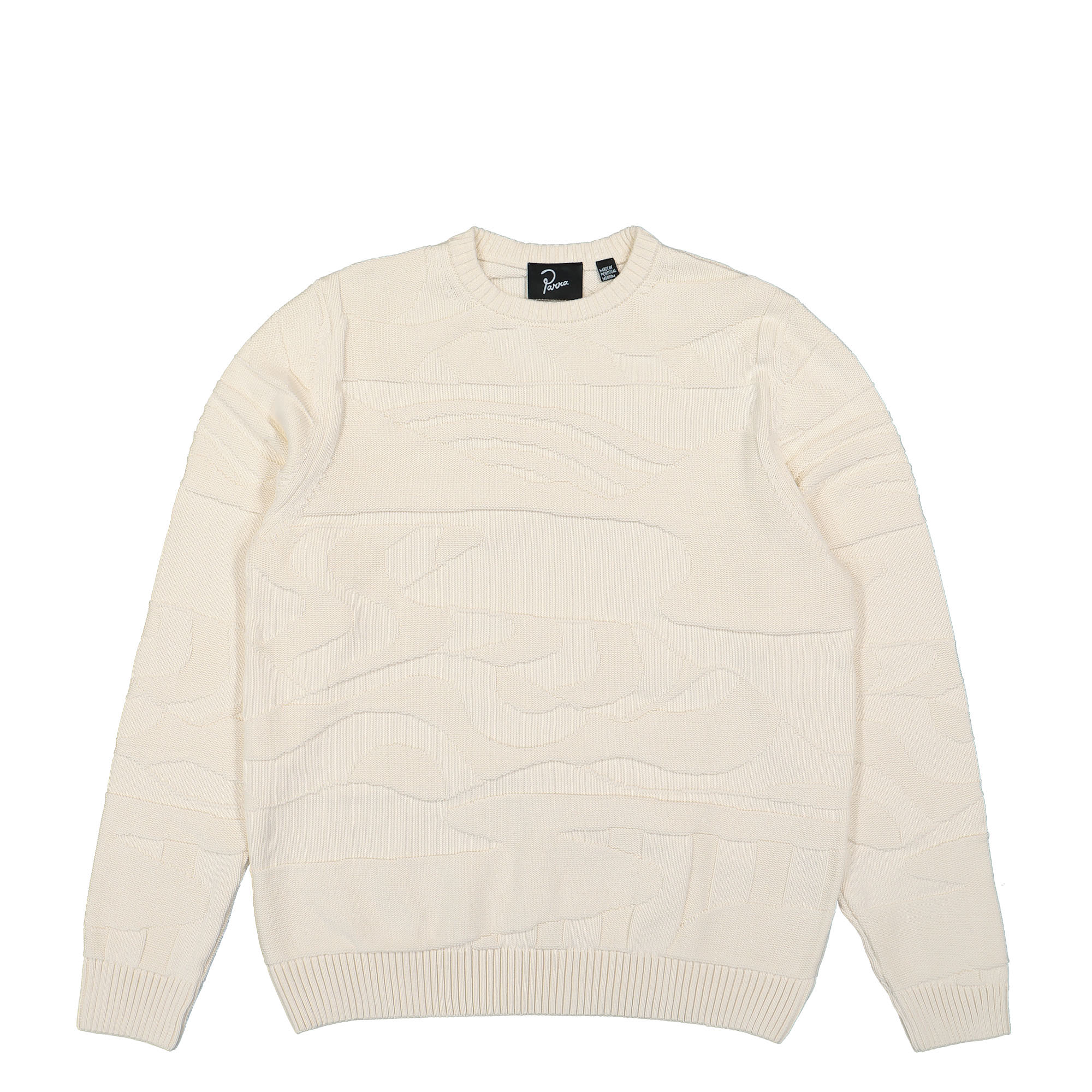 Parra Landscaped Knitted Pullover Off White Sweatshirts 50230 | Overkill