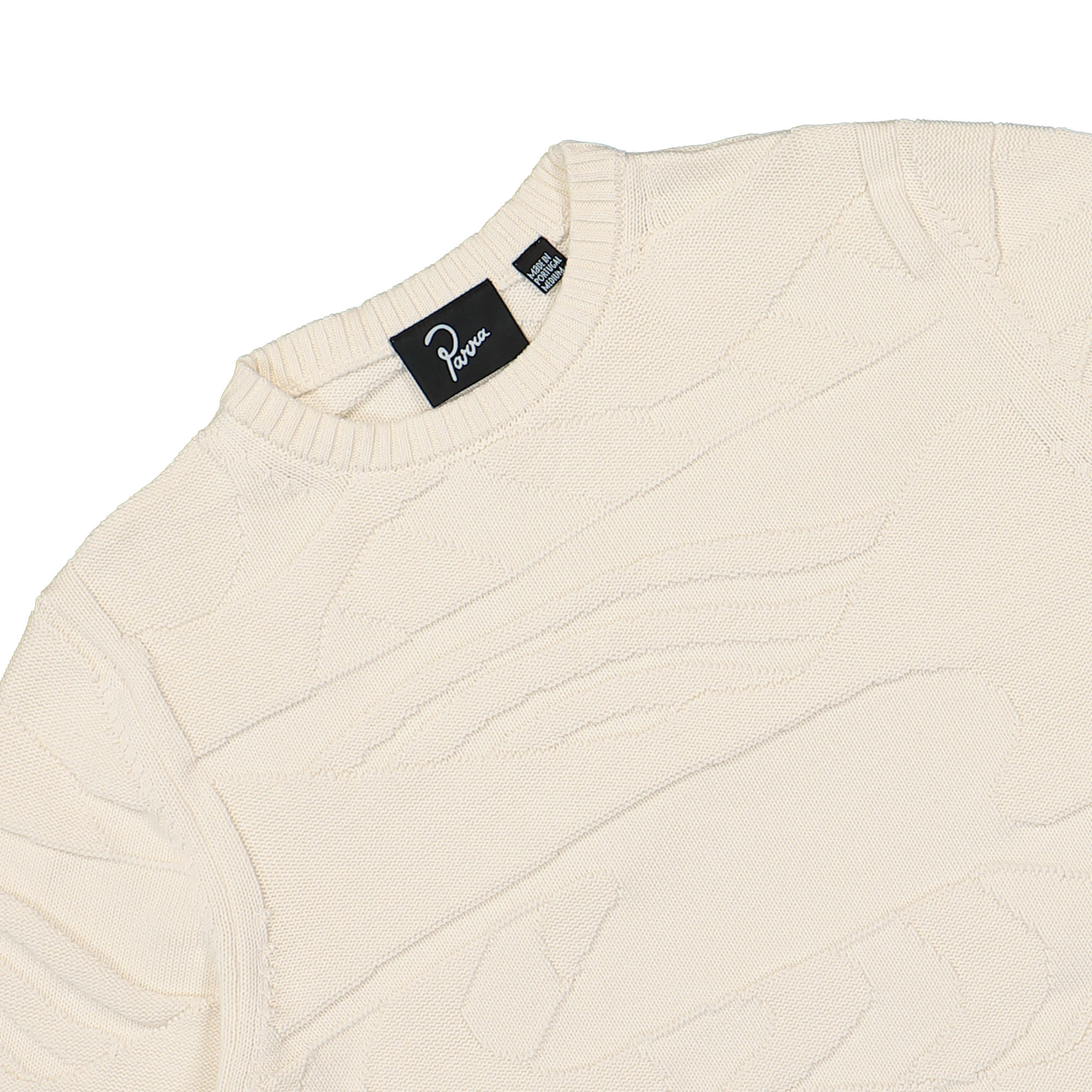 Parra Landscaped Knitted Pullover Off White Sweatshirts Close-up | Overkill