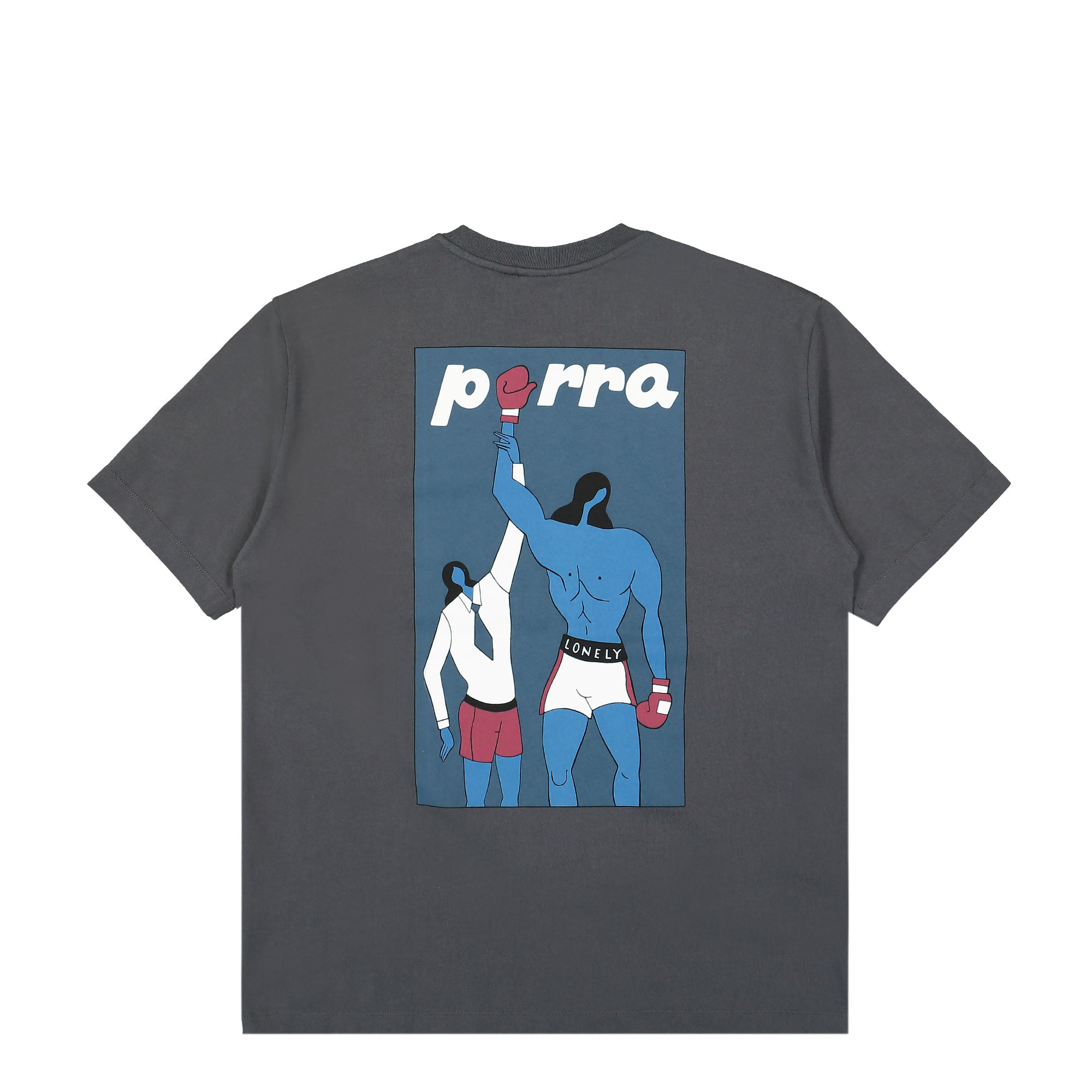 Parra Round 12 T-Shirt Dark Grey T-Shirts Close-up | Overkill