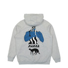Parra Cat Defense Hooded Sweatshirt Heather Grey Hoodies Close-up | Overkill