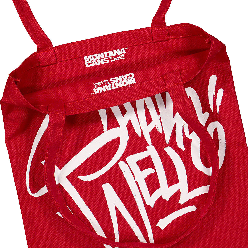 Montana Cotton Bag Shake Well By Baker One Red Shoulder & Cross Body Bags Close-up | Overkill