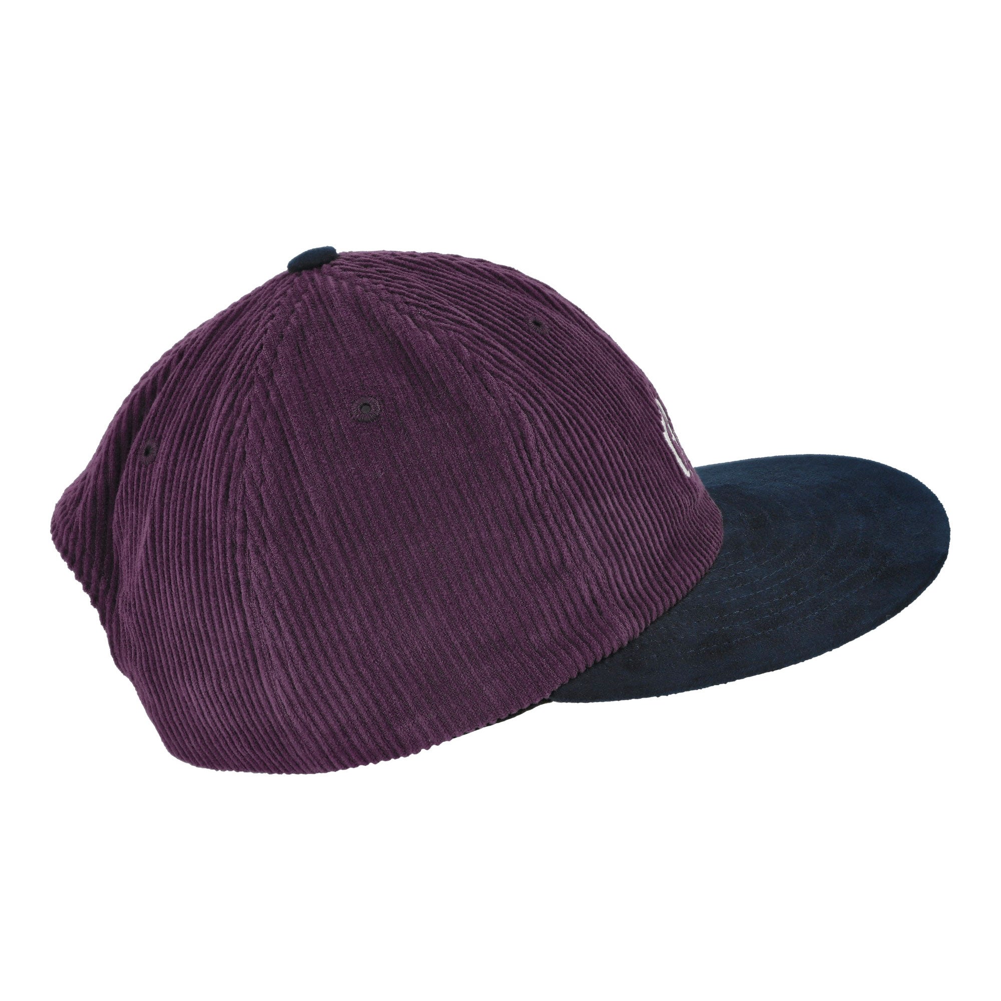 Parra Painters Script Corduroy 6 Panel Hat Purple Caps Close-up | Overkill