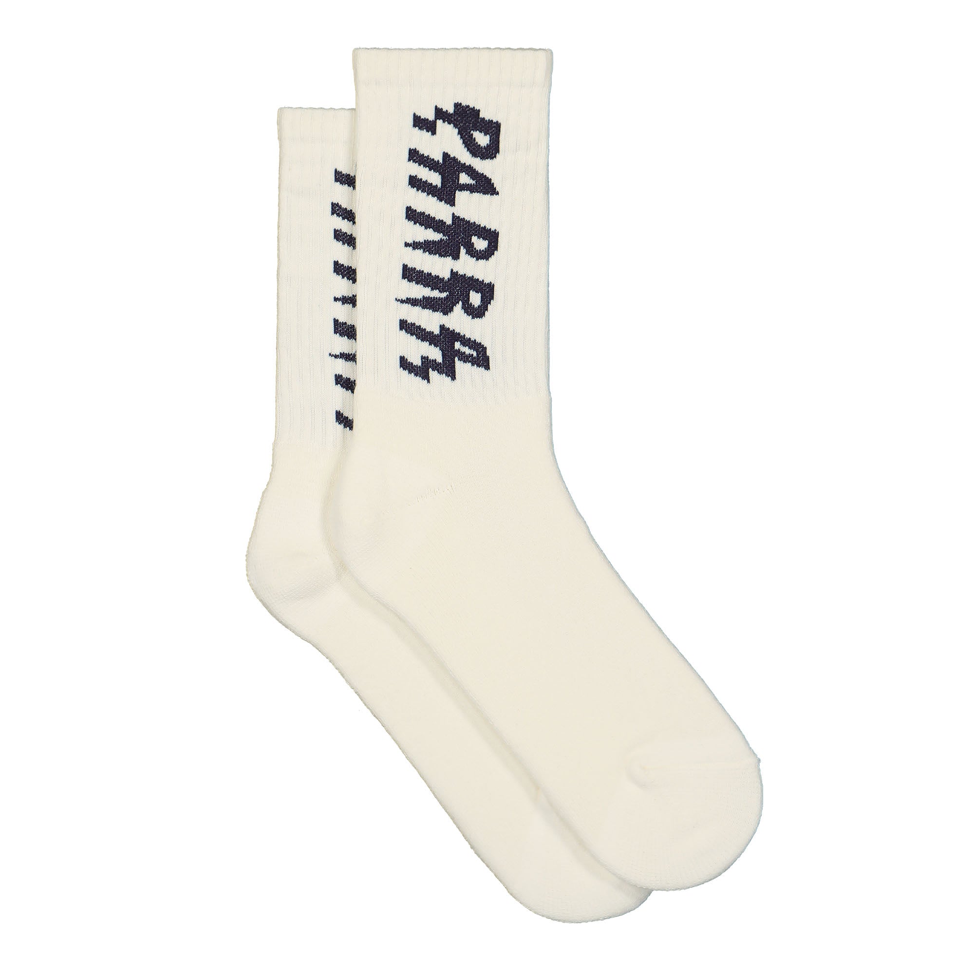 Parra Spiked Logo Crew Socks White Socks Material | Overkill
